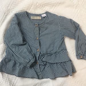 Zara Gingham blouse toddler girl